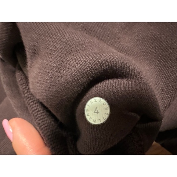 Lululemon Scuba Oversized Hoodie Pullover Sweatshirt Dark Plum sz 4 - Picture 6 of 7